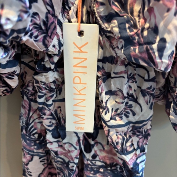 NWT MINKPINK Floral Swim Cover-Up sz S - Picture 2 of 6